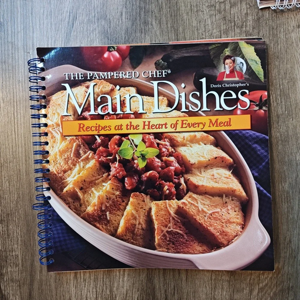 Pampered Chef Cookbook Set 4 Books OS Multicolor Spiral‎ Bound Recipe Collection